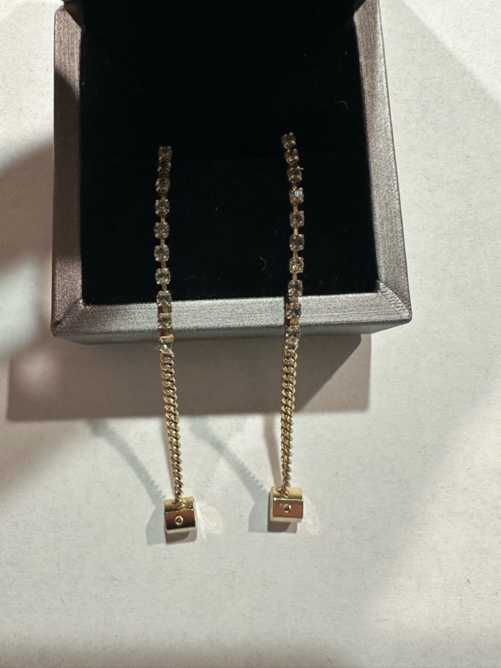 All Saints Kirsty Curb Chain Loop Earrings - Picture 8 of 11